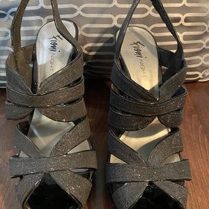 Glitter Open Toed Pump 8M